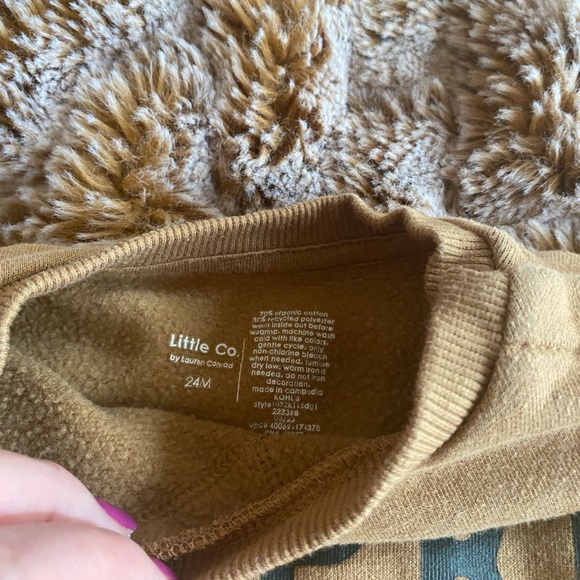 Lauren Conrad Little Co pumpkin sweatshirt in size 24 months - Picture 6 of 6